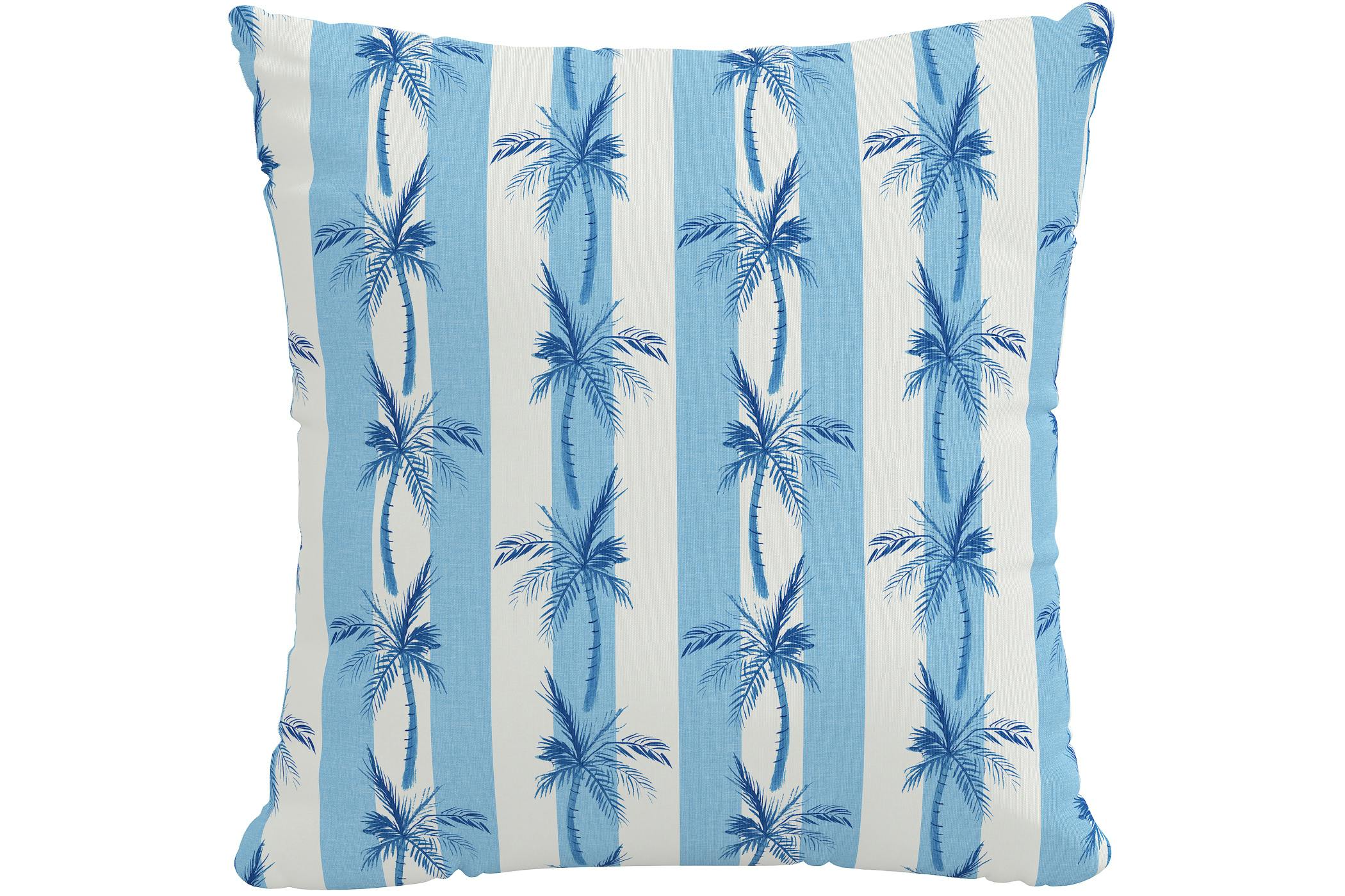 Throw Pillow Set Outdoor Pillows Set of 4, Floral Lumbar Pillow Covers Blue  Throw Pillow Sets Outdoor 